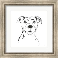 Framed Line Dog Pitbull I