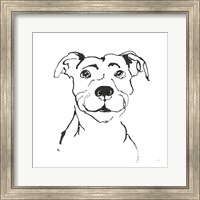 Framed Line Dog Pitbull I