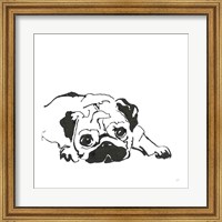 Framed Line Dog Pug II