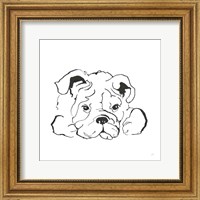 Framed Line Dog Bulldog II