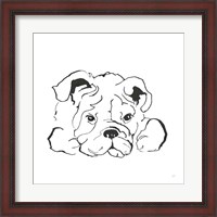 Framed Line Dog Bulldog II