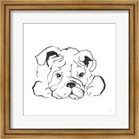 Framed Line Dog Bulldog II