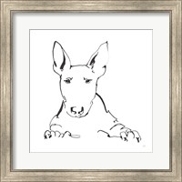Framed Line Dog Bull Terrier