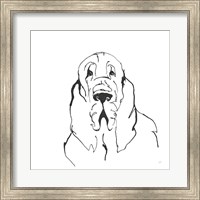 Framed Line Dog Bloodhound II