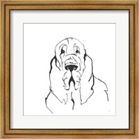 Framed Line Dog Bloodhound II