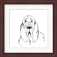 Framed Line Dog Bloodhound II