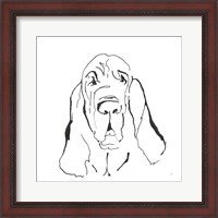Framed Line Dog Bloodhound I