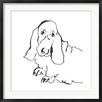 Framed Line Dog Basset Hound