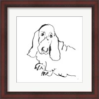 Framed Line Dog Basset Hound