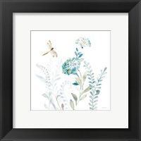 Framed 'Blues of Summer VII' border=