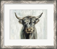 Framed Highland Cow Horizontal