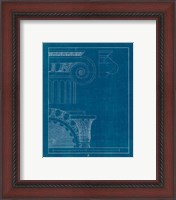 Framed 'Architectural Columns II Blueprint' border=