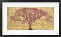 Framed Tree on a Gold Brocade