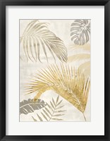 Palm Leaves Gold II Framed Print