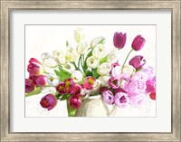 Framed Bouquet on White Background