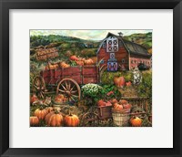 Framed Pumpkin Farm