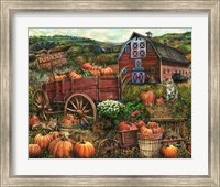Framed Pumpkin Farm
