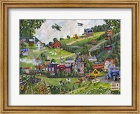 Framed Small Town USA