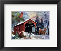 Framed Snowy Ride -Horizontal