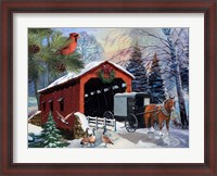 Framed Snowy Ride -Horizontal