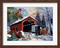 Framed Snowy Ride -Horizontal