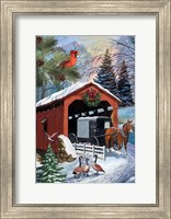 Framed Snowy Ride -Vertical