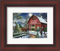 Framed Christmas Barn