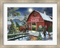 Framed Christmas Barn