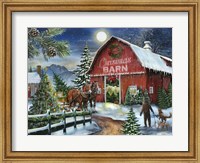 Framed Christmas Barn