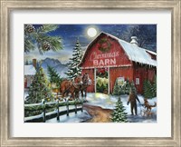 Framed Christmas Barn