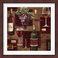 Framed Elegant Wine Repeat