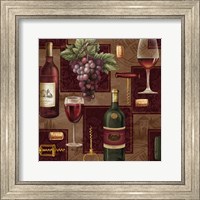 Framed Elegant Wine Repeat