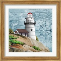 Framed 'Lighthouse V' border=