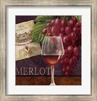 Framed Merlot for One