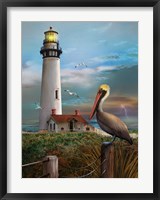Framed Pigeon Point Lighthouse
