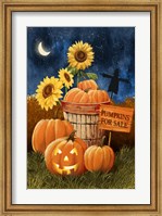 Framed Pumpkins For Sale - Night Sky