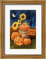 Framed Pumpkins For Sale - Night Sky