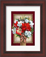 Framed Flowers Of Christmas
