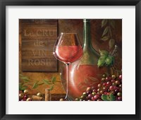 Framed Le Cru De Vin Rose