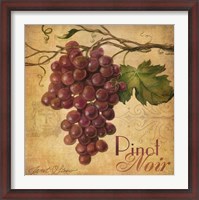 Framed Red Grape Tile