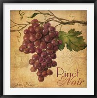 Framed Red Grape Tile