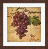 Framed Red Grape Tile