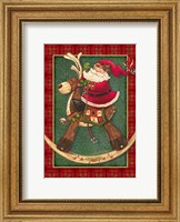 Framed Rockin Santa