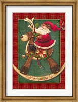 Framed Rockin Santa