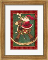 Framed Rockin Santa