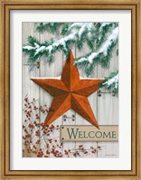 Framed Rustic Winter Star