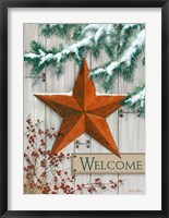 Framed Rustic Winter Star