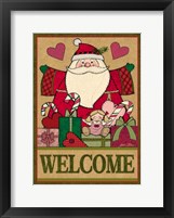 Framed Santa Stitchery