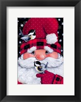 Framed Santa's Feathered Friends