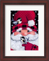 Framed Santa's Feathered Friends